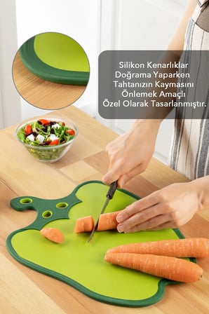 Hediyelik Dolma Biber Figürlü Kaydırmaz Kesme Tahtası Doğrama Panosu