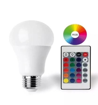 Hediyelik 9w E27 Rgb Ve Beyaz Işık Kumandalı Ampul