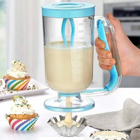 Hediyelik Pancake Machine Mikser Krep Makinesi Hamur Dağıtıcı Mekanizmalı