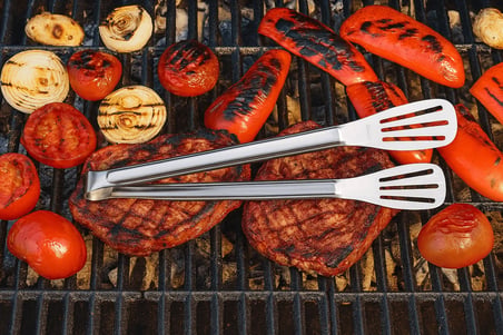Hediyelik Maşa Paslanmaz Barbekü Maşası - 25 Cm Mutfak Ekmek Maşası