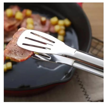 Hediyelik Maşa Paslanmaz Barbekü Maşası - 25 Cm Mutfak Ekmek Maşası