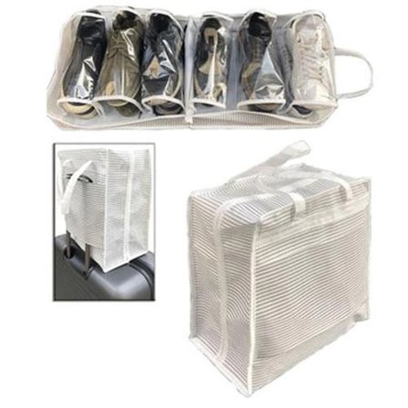 Hediyelik Ayakkabı Saklama Ve Taşıma Çantası (çizgili Model) Shoe Tote