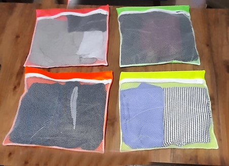 Hediyelik 4 Adet 4 Renk Bavul İçi Düzenleyici - Fermuarlı Valiz Organizeri