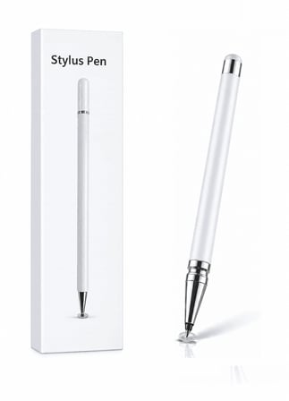 Hediyelik Xiaomi Redmi Note 13 5g Uyumlu Dokunmatik Stylus Kalem Disk Uçlu Hassas Beyaz Tablet Telefon Çizim Kalemi