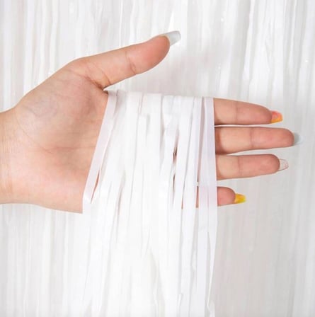 Hediyelik Soft Beyaz Renk Duvar Ve Kapı Perdesi İthal 100x200 Cm