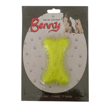 Benny Köpek Oyuncağı Kemik 5.5 x 10 cm Sarı