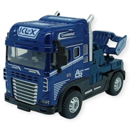 Metal Tır 1:24 - Sesli Işıklı Tır 13 cm - Lacivert - 1 ADET