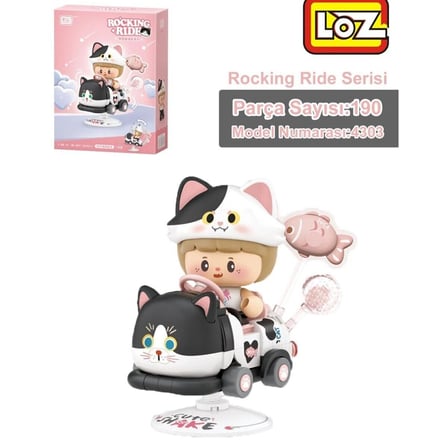 LZ-4303 LOZ HOLSTEİN CAT SALLANMA SÜRÜŞÜ 190 PARÇA BLK OYUNCAK