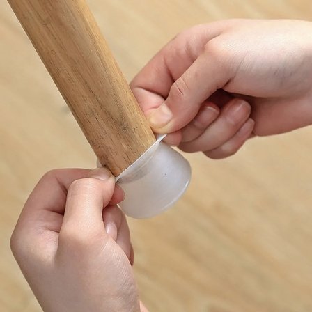 12 Adet Masa Sandalye Mobilya Ayağı Koruyucu  Kılıf -Gürültü Emici Parke Koruyucu