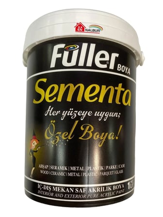 Sementa Özel Su Bazlı Saf Akrilik Boya 1 Litre Antrasit