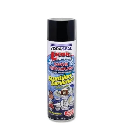 Leak Fix Kauçuk İzolasyon Spreyi 396 gr Siyah