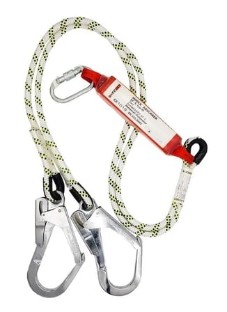 Çift Bacaklı  Emicili Lanyard Büyük Kancalı