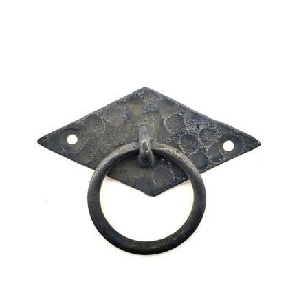 Antika Tarz Dekoratif Pirinç Yan Bakla Kapı Kulbu - 41x82 mm, Oksit