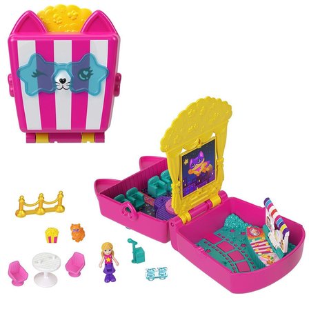 JFV01 Polly Pket Kedicik Sineması Mini Oyun Seti