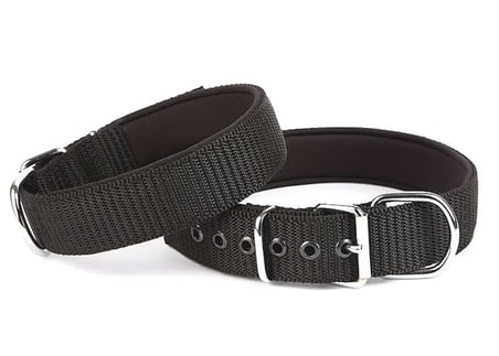 Seri Dokuma Köpek Boyun Tasması 4x57-65cm Siyah