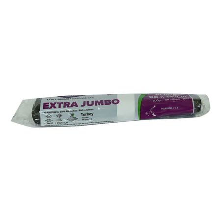 Torbası Extra Jumbo Boy 80x110Cm 300Gr 39Mikron 90Lt Siyah Rulo 10 Adet