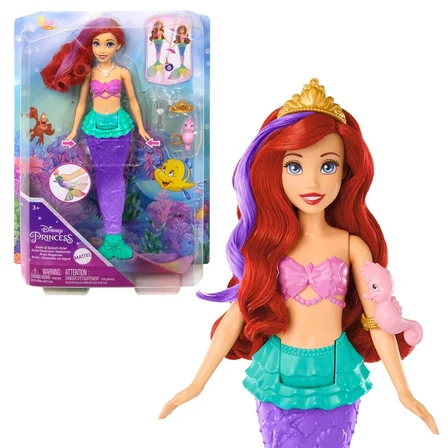 HPD43 Disney Prensesi  Yüzen ve Renk Değiştiren Küçük Deniz Kızı