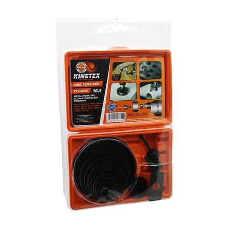 16 PARÇA PANÇ SETİ METAL AHŞAP PVC ALÇIPAN PLS. 19-22-29-32-38-44-51-64-76-89-102-127MM