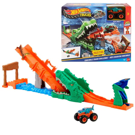 JJN45 Hot Wheels  Trucks Timsahı Devir Oyun Seti