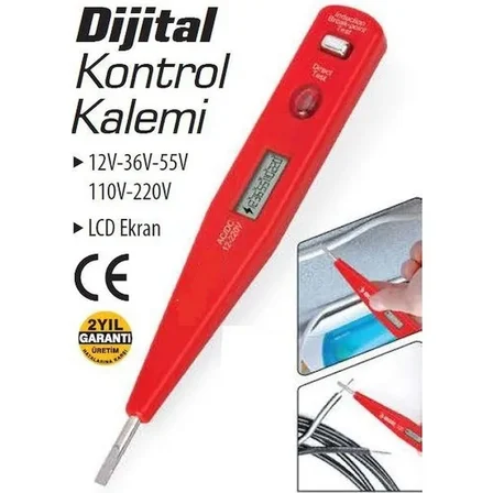 Profesyonel Dijital Kontrol Kalemi Tornida Voltaj Ölçer