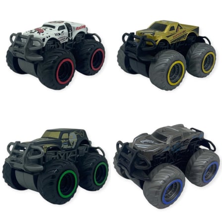 Superior Burst Siyah Renkli Mini  Truck - 8 cm Hareketli Tekerlekli Oyuncak Araba - 1 ADET