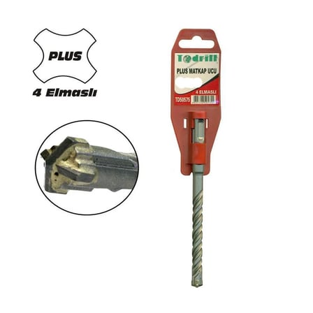 TD50619 20X460 Sds Plus 4 Elmaslı Matkap Ucu