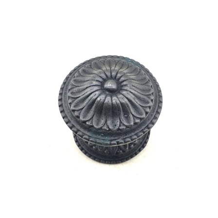 Antika Tarz Dekoratif Pirinç  Kapı Babası - 73mm, Oksit