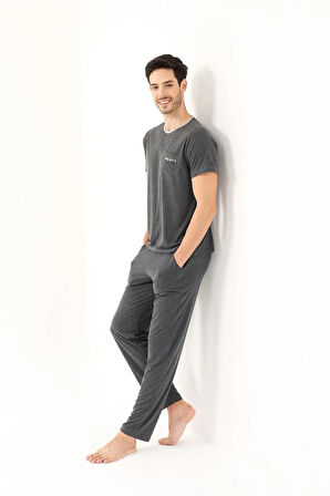 VİSKON 3'LÜ ERKEK PİJAMA TAKIMI