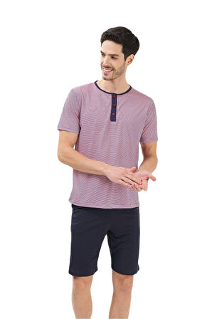 Viskon 3'lü Erkek Pijama Takım Epj825