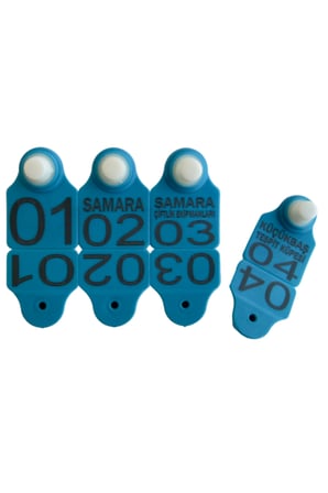 400 Adet Mavi Renk Küçükbaş DÜŞMEYEN hayvan kulak küpesi
