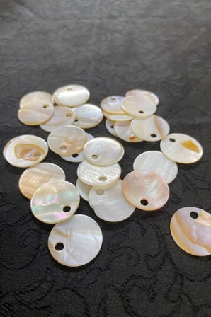 20 mm Yandan Delikli Çanta Pulu Doğal Taş 30 adet