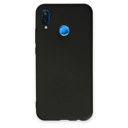 Huawei P20 Lite Kılıf Nano İçi Kadife Silikon - Siyah