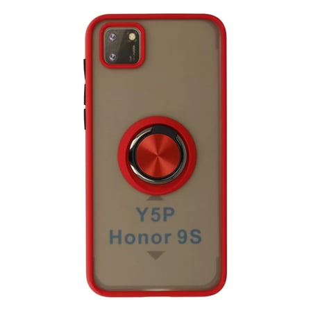 Huawei Y5p Kılıf Montreal Yüzüklü Silikon Kapak - Kırmızı