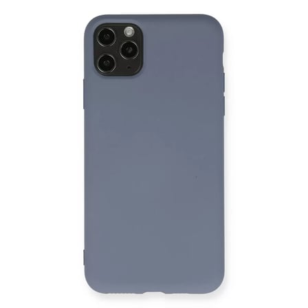 İphone 11 Pro Max Kılıf Nano İçi Kadife Silikon - Gri