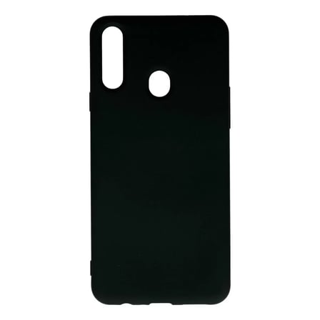 Samsung Galaxy A20s Kılıf Nano İçi Kadife Silikon - Siyah