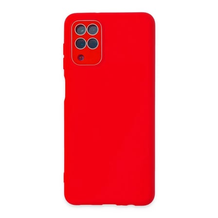 Samsung Galaxy A22 Kılıf Lansman Glass Kapak - Kırmızı