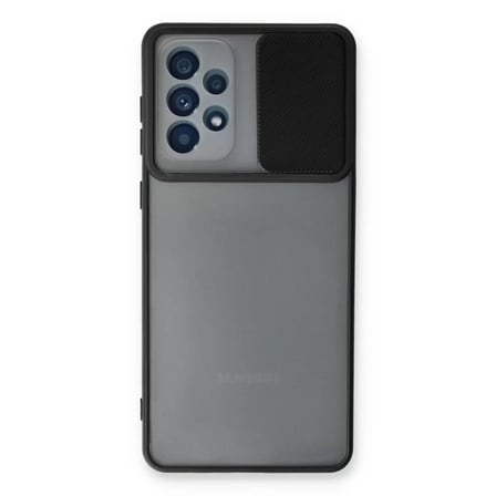 Samsung Galaxy A33 5g Kılıf Palm Buzlu Kamera Sürgülü Silikon - Siyah
