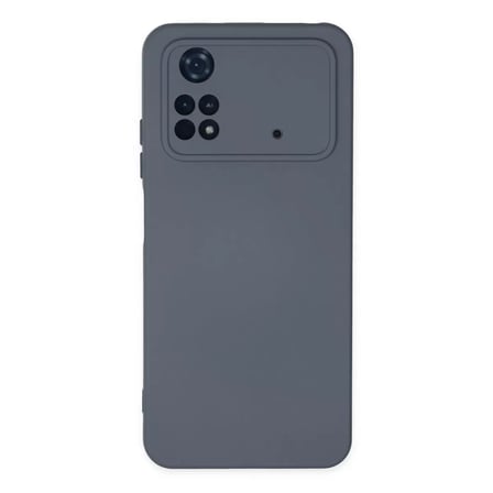 Xiaomi Poco M4 Pro 4g Kılıf Nano İçi Kadife Silikon - Gri