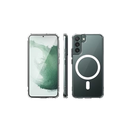 Samsung Galaxy S22 Plus Kılıf Magneticsafe Şeffaf Silikon - Şeffaf