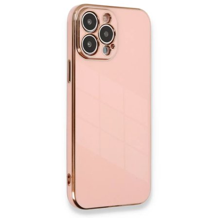 İphone 13 Pro Max Kılıf Volet Silikon - Pembe