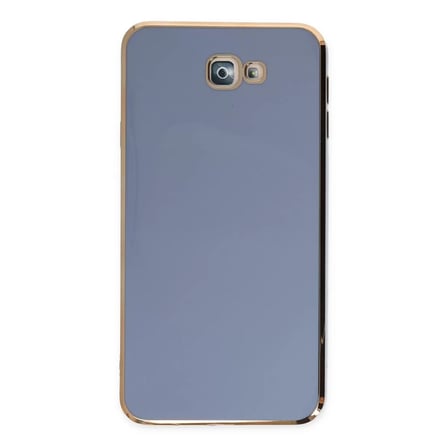 Samsung Galaxy J7 Prime Kılıf Volet Silikon - Mavi