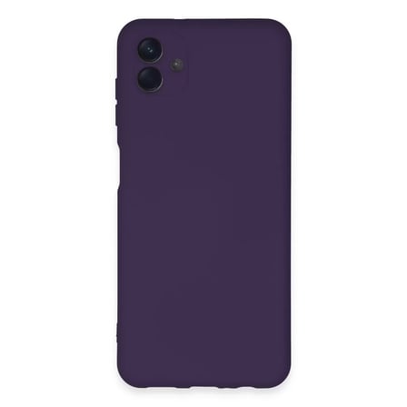 Samsung Galaxy A04e Kılıf Nano İçi Kadife Silikon - Mor