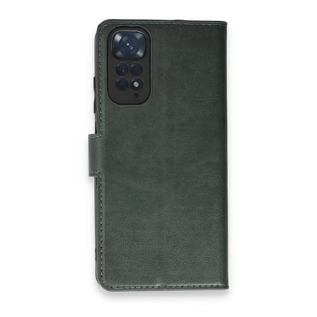 Xiaomi Redmi Note 11 Pro Kılıf Trend S Plus Kapaklı Kılıf - Yeşil