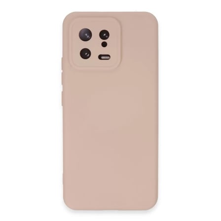 Xiaomi Mi 13 Kılıf Nano İçi Kadife Silikon - Pudra