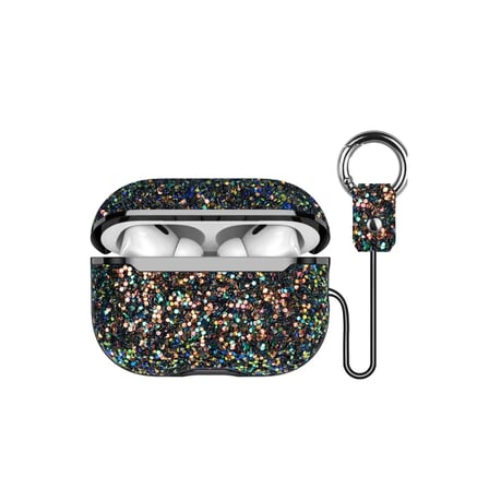 Onegif  Airpods 2 (2.nesil) Bright Simli Airpods Kapak - Siyah