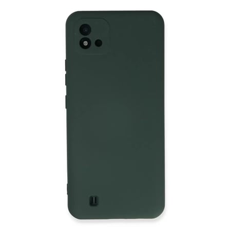 Realme C11 2021 Kılıf Nano İçi Kadife Silikon - Koyu Yeşil