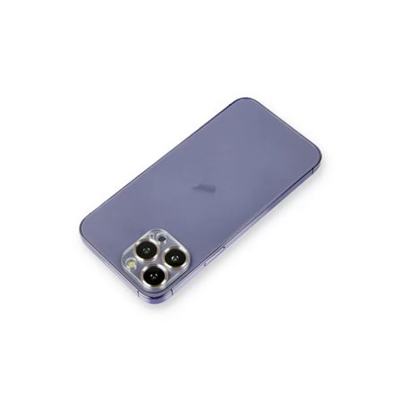 İphone 12 Pro Metal Kamera Lens Koruma Cam - Gold