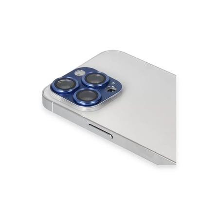 İphone 13 Pro Max Pers Alüminyum Kamera Lens - Lacivert