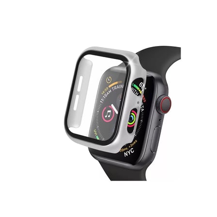 Watch 40mm Camlı Kasa Ekran Koruyucu - Gümüş