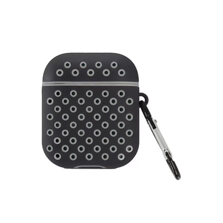 Airpods 2 (2.nesil) Spor Delikli Kılıf - Siyah-gri